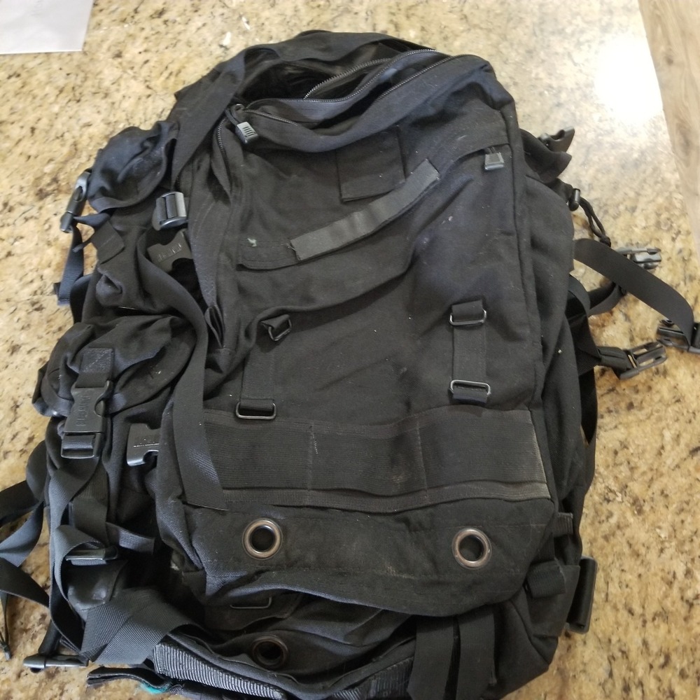 Blackhawk Tactical Backpack Military Gear Black Large Durable Storage Bag